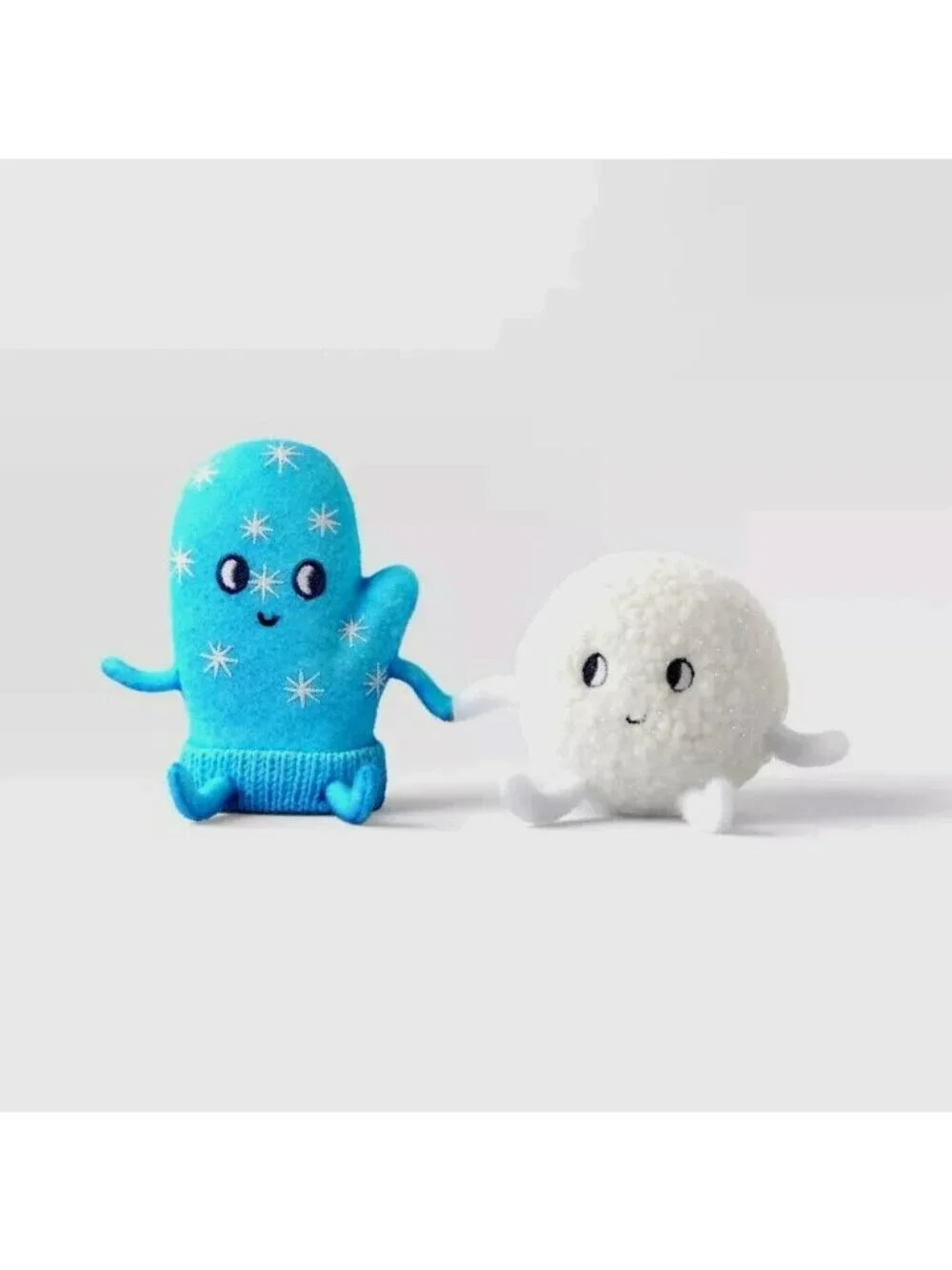 Wondershop Holiday Winter Felt Duo MITTEN & SNOWBALL Figures 8